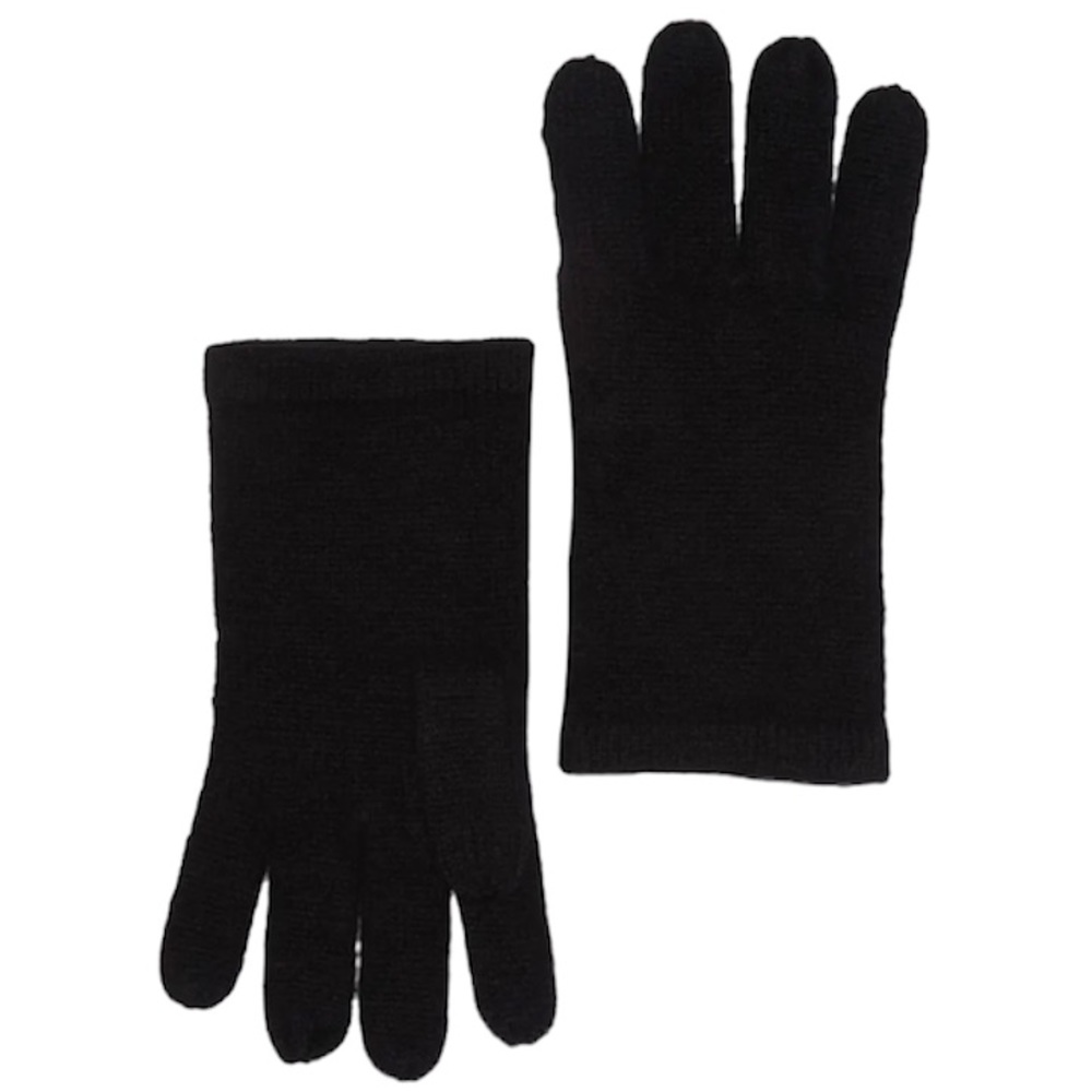 PHENIX 100% Cashmere Knit Gloves NEW Black